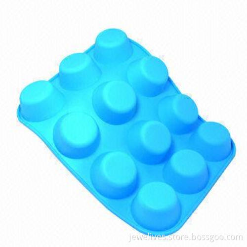 12-cavity silicone round candy molds